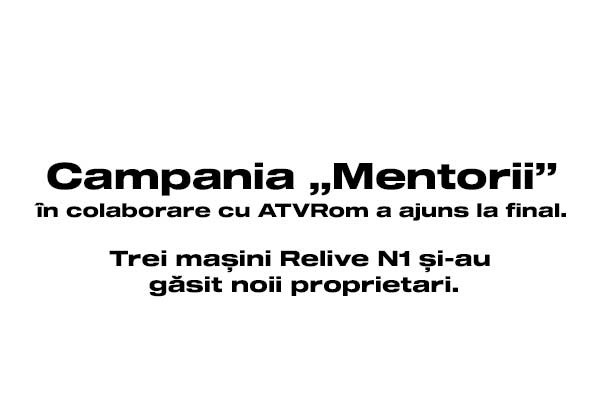Trei masini Relive N1 si-au gasit noii proprietari!!
